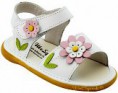 White Daisy Squeaker Sandal