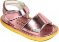 Shiny Pink Squeaker Sandal